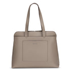 Nextech - Fourre-tout d'affaires pour femmes avec compartiment pour ordinateur portable de 15,6 pouces -  Taupe-Rangement pratique à l'avant avec une pochette fendue et une grande pochette à fermeture magnétique