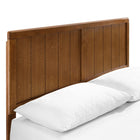 Modway - Alana Bois Lit à plateforme complet avec pieds écartés, Noyer-Construction en bois, MDF et placage