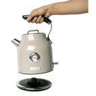 Haden - Bouilloire Dorset 1,7 L avec arrêt automatique et protection contre la surchauffe - Beige mastic-Il est doté d'un thermomètre rétro, d'une fenêtre de remplissage d'eau pour une surveillance facile et d'un voyant lumineux indiquant que l'eau est prête à bouillir