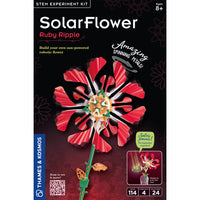 Thames & Kosmos - Fleur Solaire - Rouge-Construisez une fleur mécanique hypnotisante qui tourne au soleil