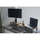 ShoppingAll - Support et rehausseur pour double moniteur - Noyer - Paquet de 5-Garantie fabricant limitée de 1 an