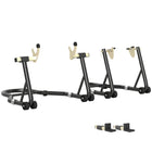 HOMCOM - Support élévateur pour motocyclette-Tube en acier épais avec structure de support triangulaire offrant une capacité de charge de 850 lb (390 kg)
