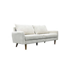 Brassex - Canapé 3 places 849376 Jodie - beige-Accoudoirs au profil mince