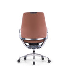 DecentLiving - Chaise de bureau à hauteur standard - Marron-Profondeur d'assise, hauteur et tension d'inclinaison réglables