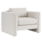 Modway - Visible Tissu Boucle Fauteuil - Ivoire-Chaise d’accent moderne