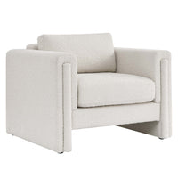 Modway - Visible Tissu Boucle Fauteuil - Ivoire-Chaise d’accent moderne
