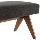 Modway - Lyra 63" Tissu tapis Banc - Gris foncé-8