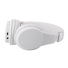 Basic Tech Écouteurs pliables sur l'oreille sans fil - Blanc-Microphone intégré