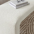 Modway - Simba Tissu Boucle Banc long de la chute d’eau - Ivoire-Rembourrage en mousse dense