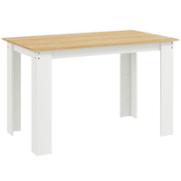 HOMCOM - Table à manger moderne 47 po avec effet bois - chêne-Finition élégante en bois à surface mélaminée avec une légère résistance à l'eau pour un usage quotidien 