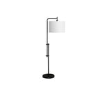 Monarch Specialties - Luminaire - 63 po H Lampadaire - Métal Noir - Abat-Jour Ivoire / Crème - Contemporain-Créez une ambiance accueillante avec cet élégant lampadaire en arc de 63 pouces de haut, doté d'une base en métal noir et d'un élégant abat-jour en tissu ivoire