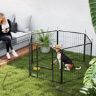 PawHut - Parc à chiens robuste 6 panneaux avec porte pour chiens de taille moyenne - 31,5 po L-Garde votre animal en sécurité tout en offrant plus d'espace pour jouer, dormir et faire de l'exercice