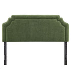 Modway - Magnolia Tissu rembourré Tête de lit King Size - Feuillage-Assemblée requise