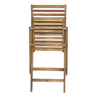 Dura Housewares - ensemble 3 pièces Oxford bistro - Brun-Fabriqué à partir de bois d’acacia robuste pour un usage extérieur durable