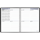 AT-A-GLANCE - Agenda hebdomadaire 2027 - 8 3/4 po H x 6 7/8 po l - noir - anglais-Une semaine sur deux pages lignees, y compris les week-ends