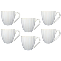 Casa Domani - Tasse Crème Solaire 420ml - Lot de 6-Fabriqué en grès