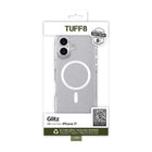 TUFF8 - Étui Glitz Mag Transparent iPhone 17-Protection de l'écran et de l'appareil photo : Conçu avec un rebord surélevé pour l'objectif et le cadre de l'écran pour protéger votre appareil photo, votre flash et votre écran contre les égratignures lorsqu'il est placé face vers le bas
