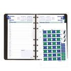 Blueline - 2027 agenda quotidien MiracleBind avec reliure à double spirale – 8 po x 5 po – noir – bilingue-Onglets laminés autocollants