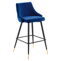 Modway - Adorn Performance Velvet Tabouret de bar - Marine-Tabouret de bar moderne vintage