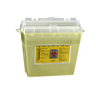 Bemis 5 L pour contenant d'objets no 175040 - boîte de 32 jaune translucide-Cylindre rotatif sur le dessus du contenant permettant une elimination sans les mains.