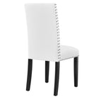 Modway - Parcel Restauration Tissu rembourré Fauteuil d’appoint - Blanc-Chaise à manger contemporaine