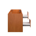 Modway - Scenic 48" Meuble de toilette de salle de bain compatible double lavabo (non inclus) - Noyer cerisier-9