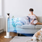 HOMCOM - Ventilateur tour autoportant 37 po avec minuterie 3 vitesses et panneau à capteur LED - blanc-La fonction d’oscillation à 70 degrés dirige précisément le flux d’air là où vous en avez besoin 