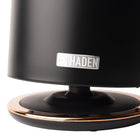 Haden - Bouilloire électrique Heritage 1,7 L - Noire et cuivrée-Comprend un filtre de rechange pour plus de commodité, ce qui en fait l'appareil idéal pour préparer du thé ou du café à tout moment
