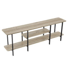 Manhattan Comfort - Console moderne Celine 70,86 po - Gris rustique-Assemblage à domicile requis Tout le matériel inclus