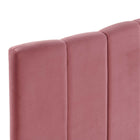 Modway - Camilla Chenal Touffé Performance Velvet Tête de lit King/King de Californie, Rose poussiéreuse-Tissu résistant aux taches durable