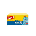 26 Sacs bleus ordinaires à nœud facile de Glad pour la récupération- 45L-Les sacs bleus GLAD peuvent contenir tous vos articles recyclables.