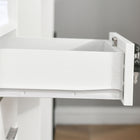 Vinsetto - Classeur à 2 tiroirs pour documents format lettre/A4 avec serrure - blanc-Assemblage requis 