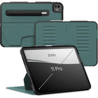 Zugu - Étui iPad Pro 11 po M4 2024 - Vert Pin-Étui folio magnétique
