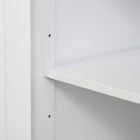 HOMCOM - Buffet de cuisine 39,4 po L armoire de rangement - blanc-Couleur : Blanc 