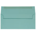 JAM Paper Enveloppes format livret à rabat droit avec fermeture gommée, 4 1/8 x 9 1/2 po, bleu aqua, 1000/paquet-Taille : 4 1/8 x 9 1/2 po