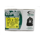 Eco II - Sasc à ordures Oxo-Biodégradable - 35 po x 50 po - fort - clair tinté - paquet de 125-35 po x 50 po