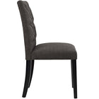 Modway - Duchess Tissu Chaise à manger Ensemble de 2 - Brown-Capsules de pied non marquées