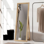 HOMCOM - Miroir pleine longueur - 20,1 po l x 57,9 po H - chêne-Le cadre en MDF est solide pour un meuble durable dans votre intérieur 