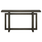 Hudson&Canal - Console Breslow 55" L - Brun aulne-La table est fabriquée à partir de matériaux MDF de haute qualité et durables