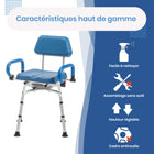 Journey - Chaise de douche pivotante SoftSecure avec Microban-7