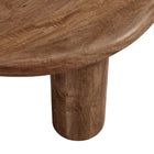 Modway - Mavina Manche Bois de manguier Table basse - Noyer-6