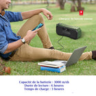 MyBat - Enceinte d'extérieur sans fil, portable, robuste et étanche - Vert armée-Portable et léger : Conception pratique pour une utilisation facile en déplacement.