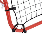 Homcom - Filet De Rebond Pour Entraînement Au Football Cible De Renvoi - Rouge-Design pliable pour un transport et un rangement faciles  