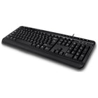 Adesso - Clavier multimédia USB avec Hub intégré - Noir-Design compact pour économiser de l’espace