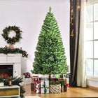 HOMCOM - Arbre de Noël Artificiel 7 Pieds Intérieur Décoration Cadeau Noël avec Support Métallique-Fabriqué en matériau PET, qui offre des années d'utilisation 