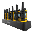 DEWALT - DXFRS300 lot de 48 radios robustes avec 8 chargeurs à 6 ports-VOX Transmission activée par la voix