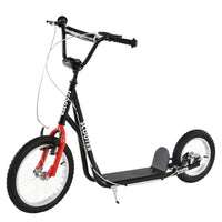 Aosom - Trottinette pour jeunes avec guidon réglable - noir-Aidez votre enfant à perfectionner son sens de l’équilibre et à renforcer sa force 