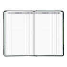 Blueline - 2027 agenda quotidien Traditional – 13 3/8 po x 8 po – vert marbré – bilingue-Section registre comptable