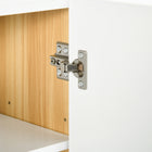Kleankin - Armoire de salle de bain murale avec miroir à trois portes - blanc-Assemblage requis 
