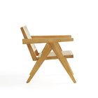 Manhattan Comfort - Hamlet fauteuil d’appoint industry chic 22,64" - nature-Mesures de la hauteur du siège : 14,57 po. avec une capacité de poids de 275 lb